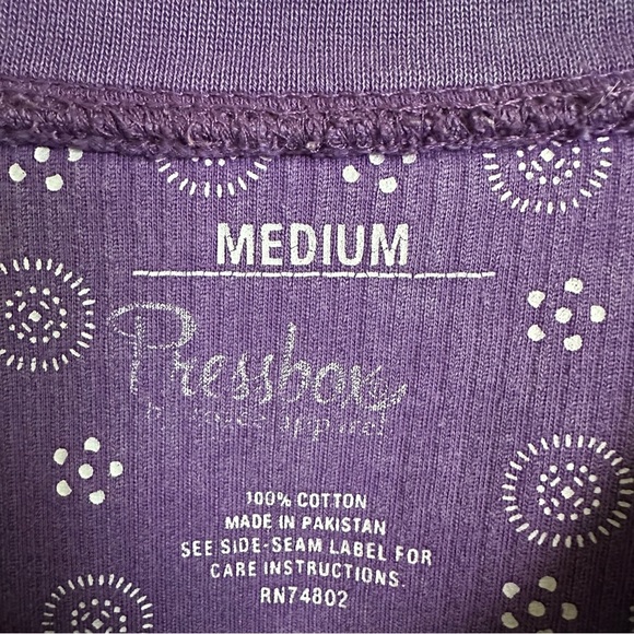 Pressbox Womens Medium Clemson Corded Crewneck Sweatshirt SC Tigers Purple - Picture 4 of 5